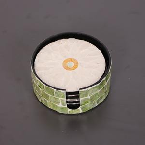 Posavasos con incrustaciones de perlas, mejor elección, posavasos hecho a mano, suministro de fábrica, vajilla de nácar - Product Image 6