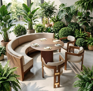 Modern Wooden Dining <b>Chair</b> With Fabric Upholstery And Wood <b>Legs</b> For Home Furniture - Product Image 2