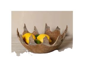 Bords uniques Forme personnalisée en métal Bol décoratif en bois Décor à la maison Dessus de table Articles de cuisine Bol à fruits - Product Image 1