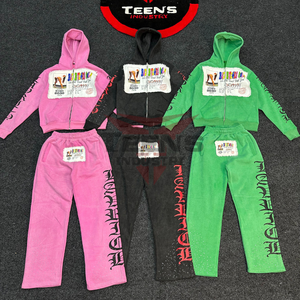 ชุดวอร์มผ้าคอตตอนสำหรับผู้ชายชุดวิ่งออกกำลังกายแขนยาวพิมพ์ลาย2026ไซส์ใหญ่ใส่สบาย - Product Image 5