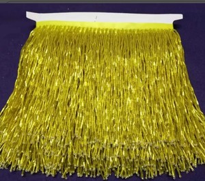 Navy Blue ab <b>Beaded</b> Fringe Trim for Couture and Dance Costume 5yards/lot Bead Tassel Tassels Trim Lace Fringe - Product Image 1