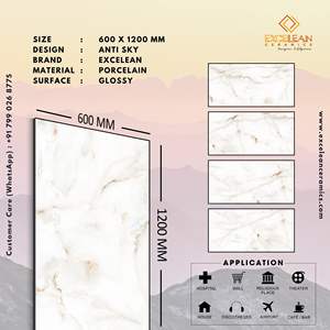 2024 Europe Hot Seller Carreaux en porcelaine émaillée vitrifiée 60X120 Cm Carreaux Porcelanato solide Design mur sol appartements chambre - Product Image 3