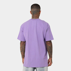 Camiseta personalizada de talla grande 100% de algodón con cuello redondo para hombre, camiseta de secado rápido con hombros caídos, técnica extragrande de corte cuadrado ligero - Product Image 5