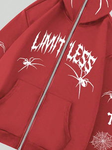 เสื้อฮู้ดแบบสวมหัวผ้าฟลีซปักลายขนาดใหญ่พิเศษสำหรับฤดูหนาว - Product Image 3