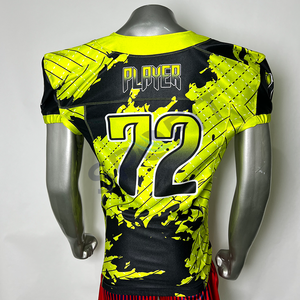 เสื้อฟุตบอลอเมริกันแขนสั้นดีไซน์ล่าสุด ไซส์ใหญ่ แห้งเร็ว ชุดกีฬา สั่งซื้อขั้นต่ำน้อย - Product Image 2