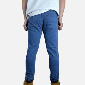 Nouvelle collection d'hiver, jeans droits pour hommes de marque artisanale, pantalon en denim uni, streetwear, grande taille, vente en gros - Product Image 6