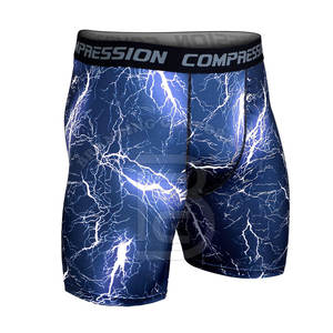 Short de compression pour hommes avec logo personnalisé le plus vendu Short d'entraînement en toile à taille élastique à vendre Style décontracté - Product Image 2