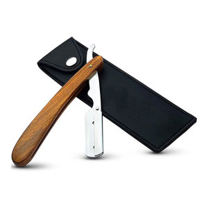 Rasoir droit de coiffeur à lame unique avec logo personnalisé Rasoir de coiffeur en acier inoxydable à bas quantité minimale de commande de gros - Product Image 1