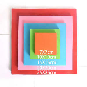 Lot de 100 carrés de papier origami double face unicolores pour travaux manuels en papier - Product Image 5