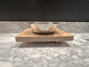 Modern Wooden Pet Feeding Station with Stainless <b>Steel</b> <b>Bowls</b> - Product Image 5