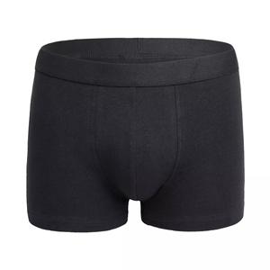 Vente en gros OEM Caleçon boxeur taille haute pour hommes du Bangladesh Sous-vêtements en coton spandex tricotés avec logo personnalisé pour adultes - Product Image 1