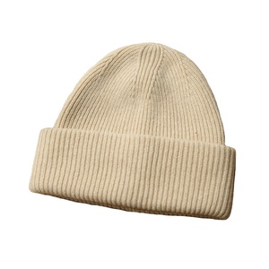 Gorro redondo de punto con bridas de Color sólido para hombres y mujeres de alta calidad, gorro de punto cálido, gorros de punto de invierno - Product Image 5