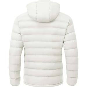 Veste matelassée pour homme tendance, design tendance, mode d'hiver, décontractée, à capuche, couleur personnalisée, unie, antibactérienne, respirante, 100% - Product Image 2