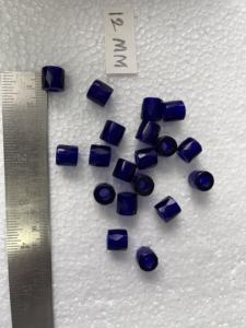 Cuentas de vidrio de Comercio ruso facetadas azules hechas a medida en tamaño 12 mm Ideal para diseñadores de joyas para reventa - Product Image 2