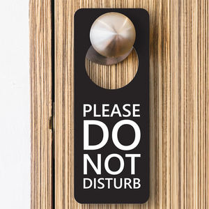 High Quality UV Printed Leather Hotel Room Do Not Disturb Sign Advertising Card Clothes <b>Hanger</b> Tags Custom <b>Door</b> <b>Hanger</b> Card - Product Image 5