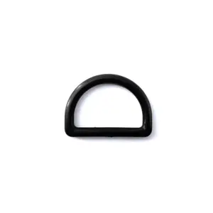 Black Plastic D-Ring Quality Black D Rings Loop for Bag Handle Purse Belt