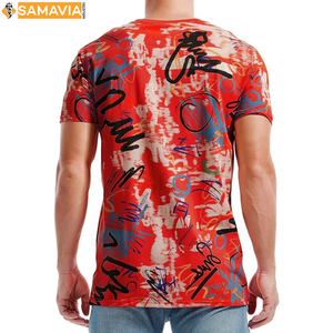 เสื้อยืดพิมพ์ลายพร้อมส่ง Samavia โลโก้ตามสั่งสำหรับทีมชุดทำงานฟิตเนสยิมสหรัฐอเมริกาสหราชอาณาจักร - Product Image 2