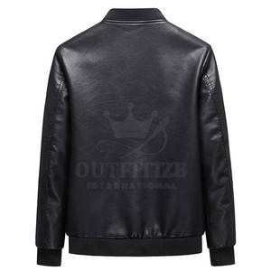 Veste en cuir pour homme, vente chaude, nouvelle mode, veste en cuir pour homme, veste en cuir coupe-vent, veste d'hiver en cuir - Product Image 2