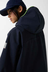 Chaqueta Softshell Leska azul oscuro personalizada de primera calidad para mujer Precio de fábrica Mangas completas y chaquetas a prueba de viento para correr al aire libre para mujer - Product Image 2