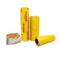 Prix de gros d'usine Super Clear PVC Cling Film Stretch Fruits Légumes Emballage Doux 10mic 1500m Wrap pour Vaisselle Fraîche