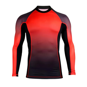 Custom Rash Guard <b>Shirts</b> <b>Long</b> <b>Sleeve</b> <b>Compression</b> Top Quick Dry UV Protection Swimwear MMA Gym and Fitness - Product Image 2
