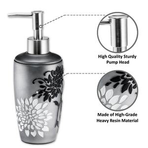 Argent fini Floral Design salle de bain ensemble essentiel parfait pour la maison bain décor et pendaison de crémaillère cadeau en gros de l'inde - Product Image 2