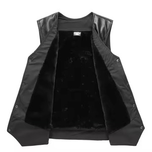 Ropa de moda 2025 Chalecos de cuero Transpirable Personalizado Buena calidad Diseño superior Hombres Chaleco de cuero - Product Image 6