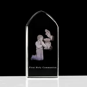 Petit Pont En Gros Personnalisation Première Sainte <span class=keywords><strong>Communion</strong></span> Religieux Filles Garçons Cadeaux Promotionnels En Cristal - Product Image 1