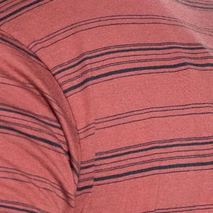 Camiseta de manga corta para hombre personalizable 100% algodón tendencia hombro caído cuello redondo Diseño a rayas punto ecológico alto - Product Image 5