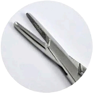 Porte-aiguille pour stylo à douille, en carbure de tungstène, mâchoires dentelées, 4-3/4 pouces (12cm) - Product Image 2