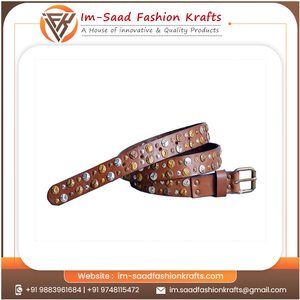 Cinturón de cuero genuino cómodo y elegante para mujer Diseño de longitud personalizada - Product Image 6