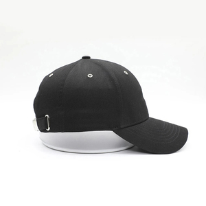 Gorra de Béisbol de Alta Calidad de 6 Paneles para Hombre, Personalizable, Deportiva, con Cierre a Presión, Negra, con Impresión Personalizada - Product Image 4