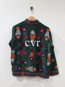 Manteau en velours brodé, col mandarin, manches longues, motif animalier, fait main, style chinois, vêtements d'extérieur pour femmes adultes, tenue d'automne - Product Image 3