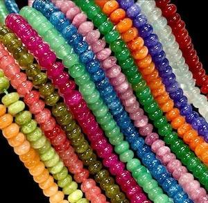 ลูกปัดควอตซ์หลายเม็ดขนาด8-9มม. ลูกปัดรูปทรงกลมเรียบลูกปัดอัญมณีธรรมชาติแบบหลวมสำหรับทำเครื่องประดับราคาส่ง - Product Image 2