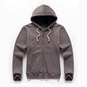 Oem Hombres Zip Up Hoodies Causal Pullover Cremallera Sudaderas con capucha Entrenamiento Adecuado Algodón Full Zip Up Sudaderas con capucha Sudaderas - Product Image 3