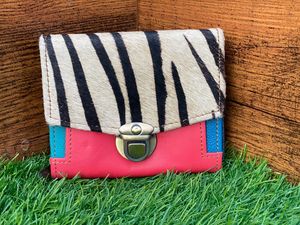 กระเป๋าคลัทช์หนังขนสัตว์รีไซเคิลลายสัตว์สินค้ามาใหม่สำหรับผู้หญิงกระเป๋าทรงหนาสีรุ้งแบบอเนกประสงค์กระเป๋าใส่บัตร ATM - Product Image 4