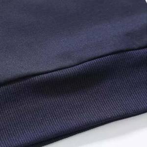 100% algodón polar manga larga pulóver sudaderas con capucha bordado de secado rápido servicio OEM hombres ropa deportiva ligera gimnasio Fitness sólido - Product Image 6