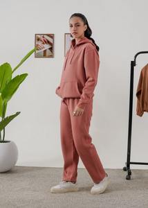 Conjunto de 2 Piezas de Ropa Deportiva para Mujer, Sudadera con Capucha y Pantalones de Chándal de Felpa Francesa Personalizados 2026 - Product Image 2