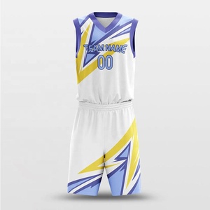 Conjunto de Uniforme de Baloncesto Sublimado Personalizado, de Secado Rápido, en Poliéster, sin Mangas, para Equipos Deportivos - Product Image 4