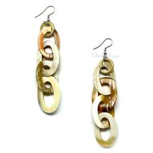 Buffalo Horn Classic <b>Butterfly</b> Pearl Earrings for Women <b>Party</b> Fashion Accessories Natural Crafts - Product Image 5