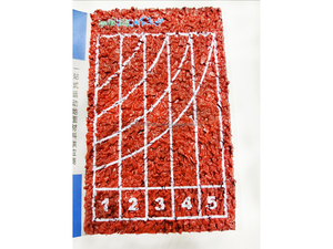 Pista Híbrida de Gránulos de Caucho INOLP Ecológica, Antideslizante, Resistente al Desgaste y Absorbente de Impactos para Instalaciones Deportivas Interiores/Exteriores - Product Image 2