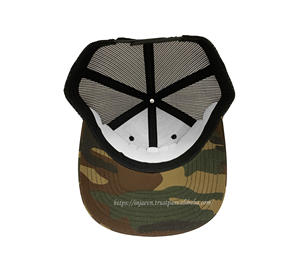Casquettes de camionneur camouflage personnalisées de haute qualité Chapeaux de camionneur en maille brodés personnalisés Casquettes de sport en gros - Product Image 6