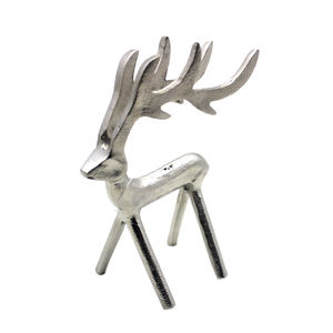 Meilleure vente renne en aluminium fini nickel pour dessus de table maison et décoration de vacances de Noël fait à la main personnalisé en vrac - Product Image 3