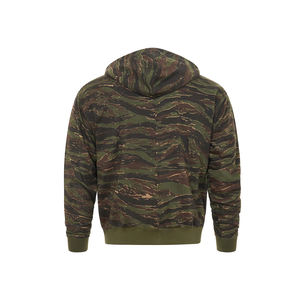 Chaud hiver hommes Camo Trend Hoodie Hip Hop manches longues fermeture éclair vers le haut grande taille sweats à capuche épais avec conception et taille personnalisées - Product Image 2