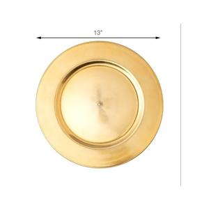 Dernière plaque de chargeur en laiton élégant logo personnalisé meilleur design Plats et assiettes à prix compétitif plaque de chargeur en laiton - Product Image 4