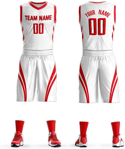Uniformes de baloncesto con logotipo y número personalizados de fábrica de Pakistán, camisetas y pantalones cortos de color personalizados de talla grande con técnicas impresas - Product Image 4
