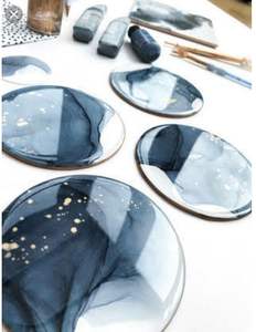 POPULAR Handmade Luxury <b>Resin</b> Coasters Customizable Coloured Square Pads for <b>Table</b> Set of Kitchen Mat Best Price - Product Image 5