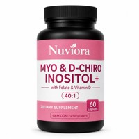 Fábrica OEM ODM, Cápsulas de Mioinositol, D-Chiroinositol y Folato, Suplemento Dietético, Marca Privada, Venta al Por Mayor, Fabricante a Granel