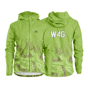 Veste coupe-vent à capuche en nylon enduit, respirante, imperméable, à séchage rapide, écologique, motif camouflage vert personnalisé W4G, pour le printemps - Product Image 6