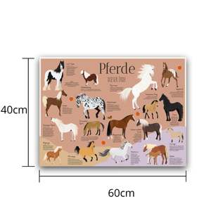 แผ่นรองโต๊ะลายการ์ตูนม้า ขนาด 60 x 40 ซม. - Product Image 6